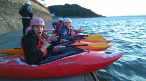 Nick Masey ready for Kayaking