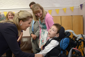 HRH with Jessie May family